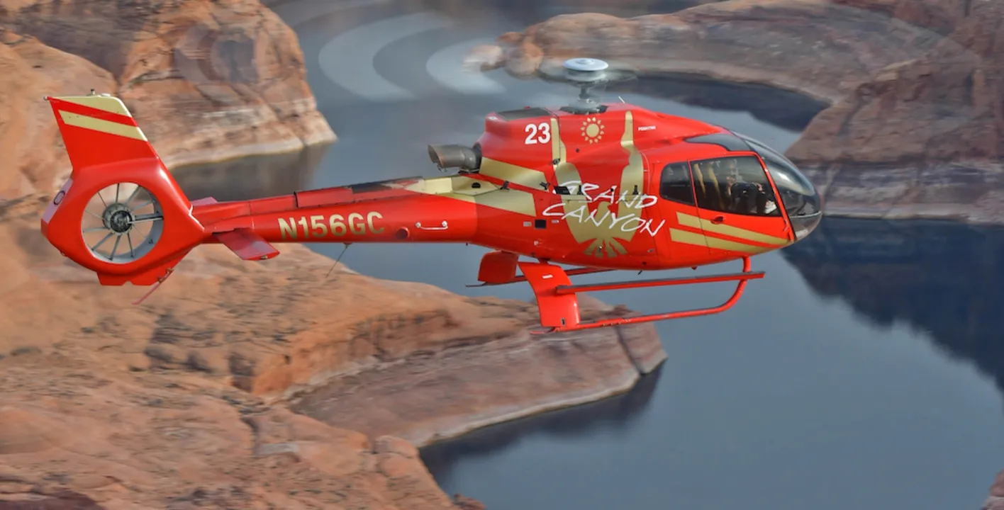 Excursión en helicóptero circunnavegando el Gran Cañón (3,5 horas) [desde Las Vegas)