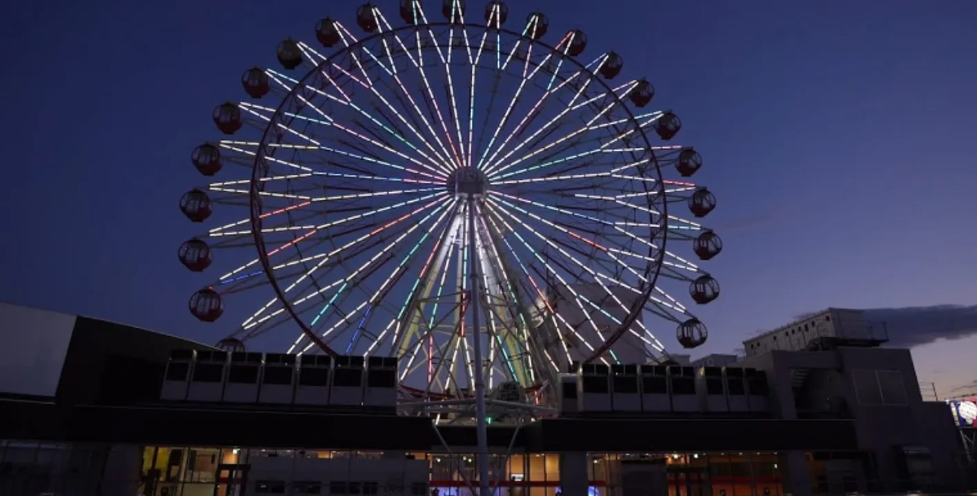 Norvesa Noria Ferris Wheel in Sapporo's Susukino District