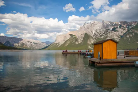 Paquete combinado de góndola en Banff y crucero por el lago Minnewanka